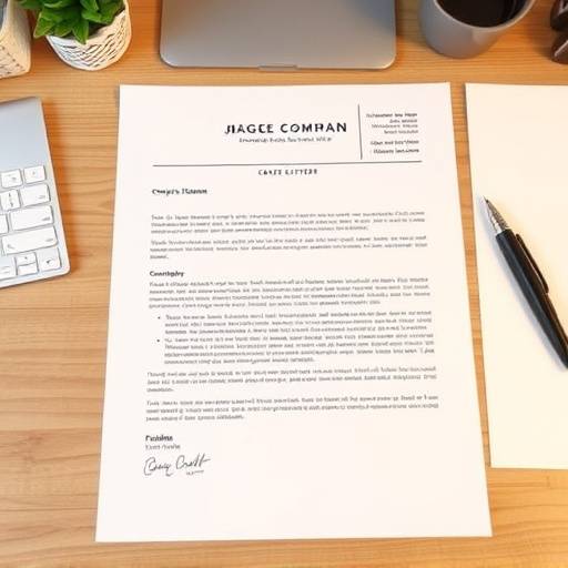 Image of a resume and cover letter on a desk, representing resume and cover letter writing services.