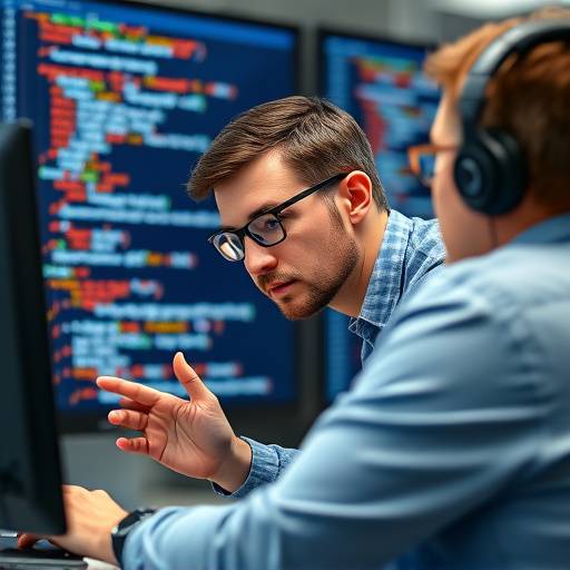 Image of a technical interview session with code on a screen.