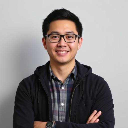 Portrait of Brian Chen, a software developer thriving in his new role