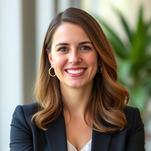 Successful finance professional, Emily Carter, smiling after completing the course